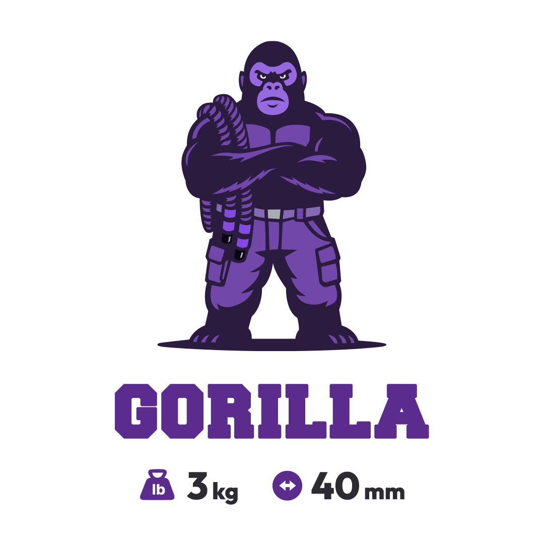 Purple Gorilla – 40mm Heavy Rope for Rope Flow 3kg-1