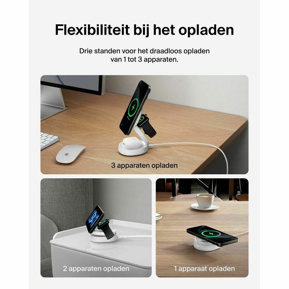 Cordless Charger Belkin WIZ034KQWH White-10