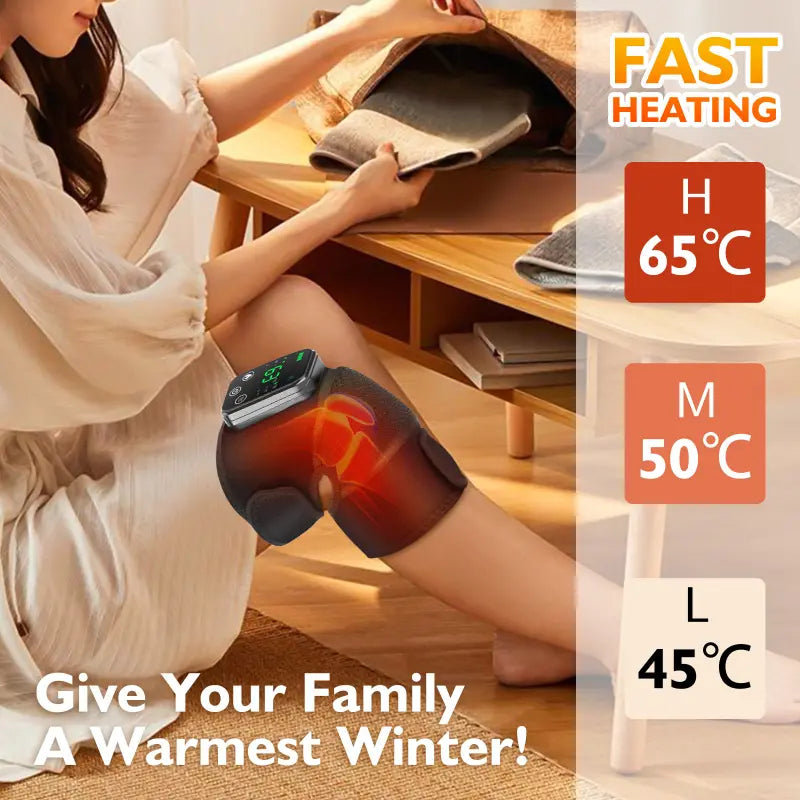 NNETM Cordless Knee & Shoulder Massager with Soothing Heat Therapy-3