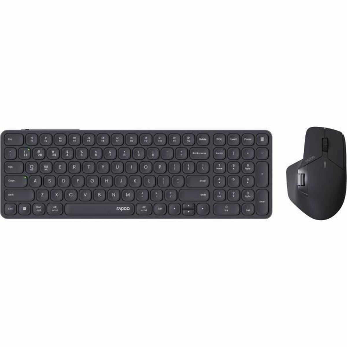 Keyboard and Mouse Rapoo 9760M Grey AZERTY-0