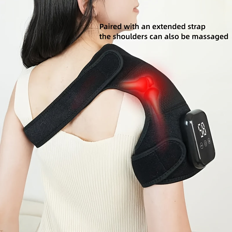 NNETM 3-in-1 Heated Knee, Elbow, and Shoulder Massager – Wireless(Black)-1
