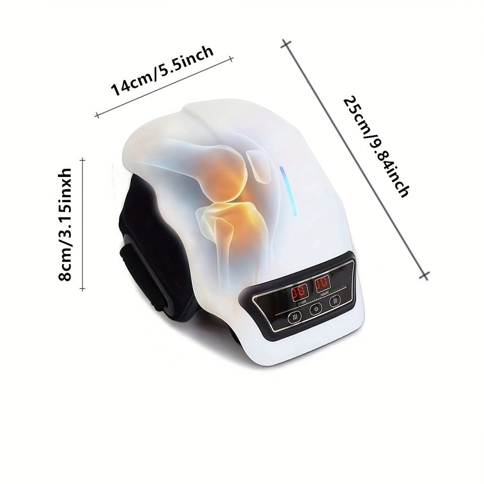 Rechargeable Knee Massager with Adjustable Temperature - White-1