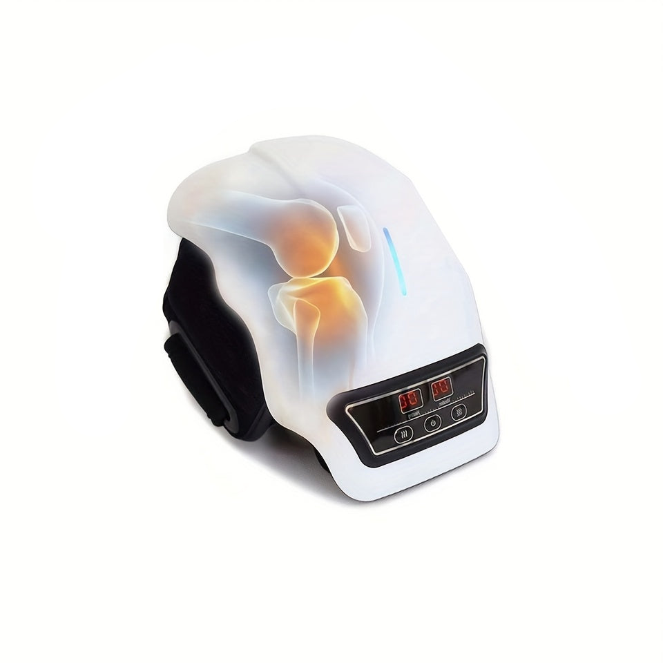 Rechargeable Knee Massager with Adjustable Temperature - White-0