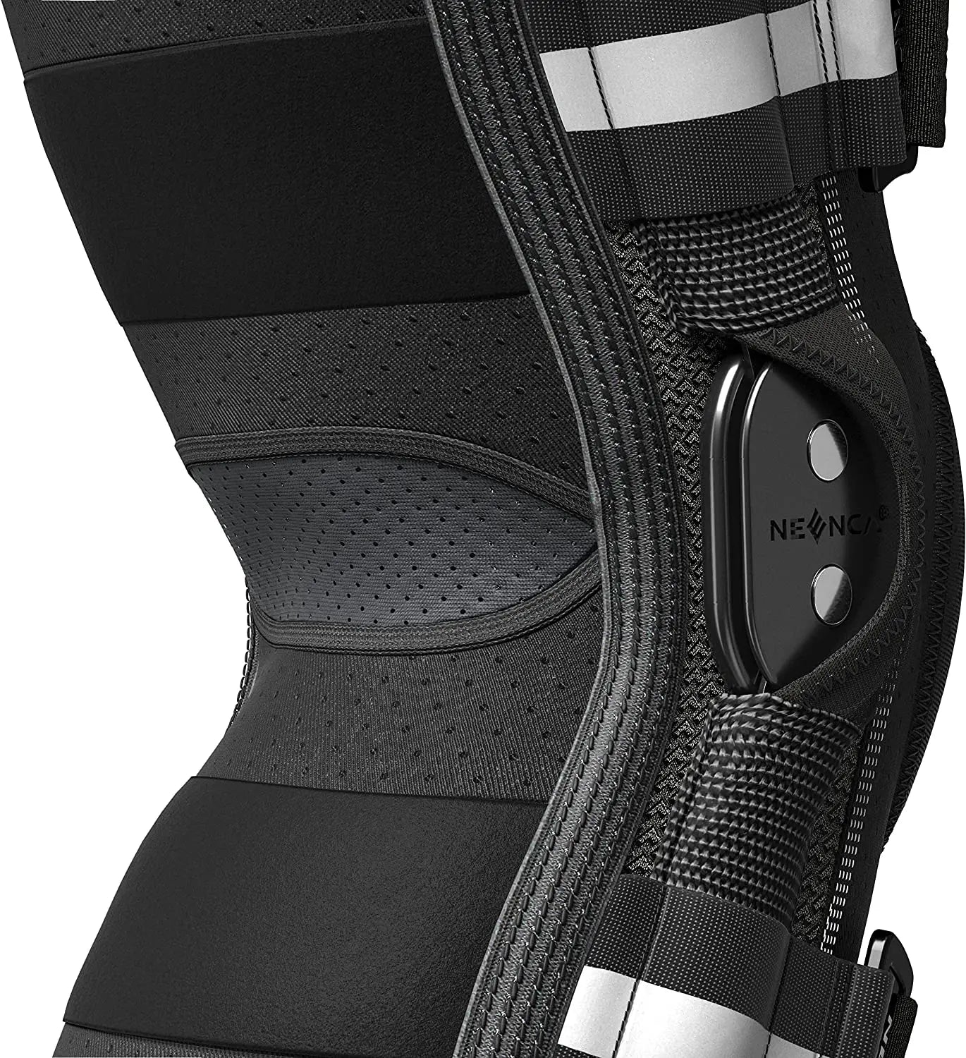 Knee Brace with Copper Side Stabilizers XL Medical Knee Support Black-3