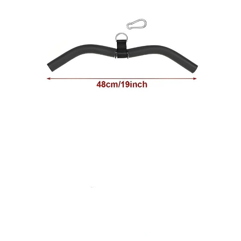 NNEOBA Lat Pulldown Bar Wide Narrow Grip Handle Black-2