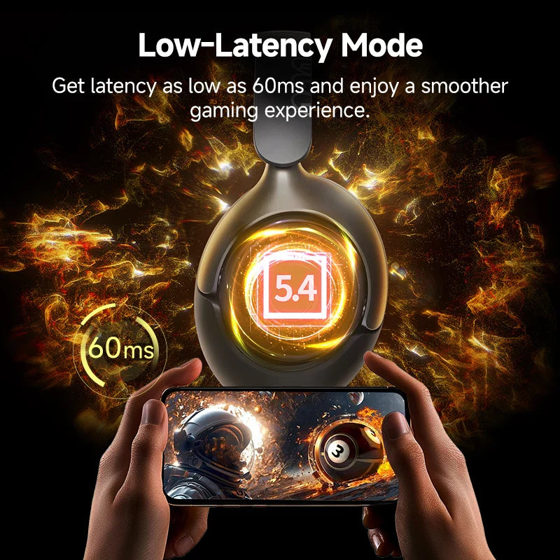 NNEOBA Wireless Over-Ear Headphones Black-4