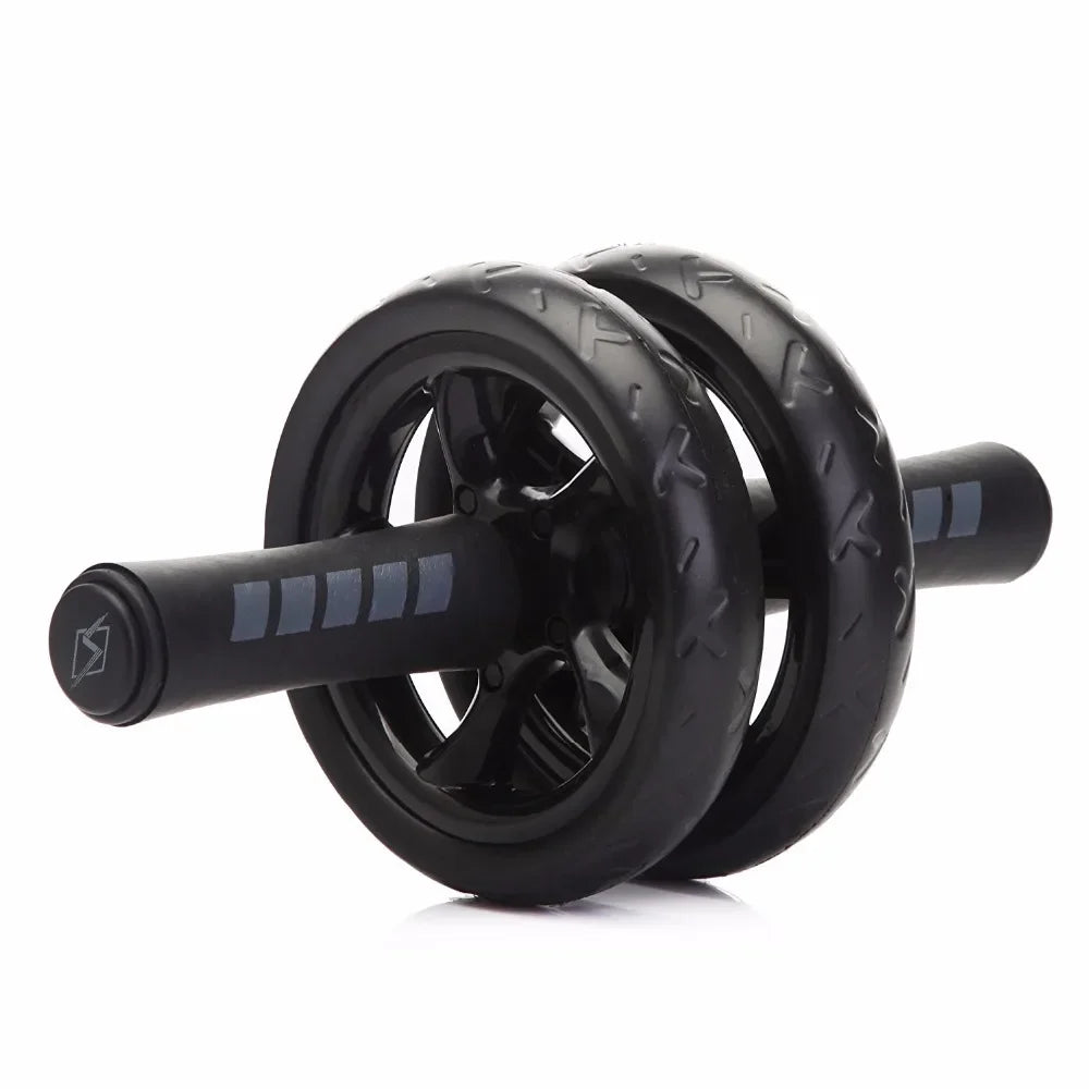 NNEOBA 15cm Double-Wheel Abs Roller Non-Slip Silent Core Black-1