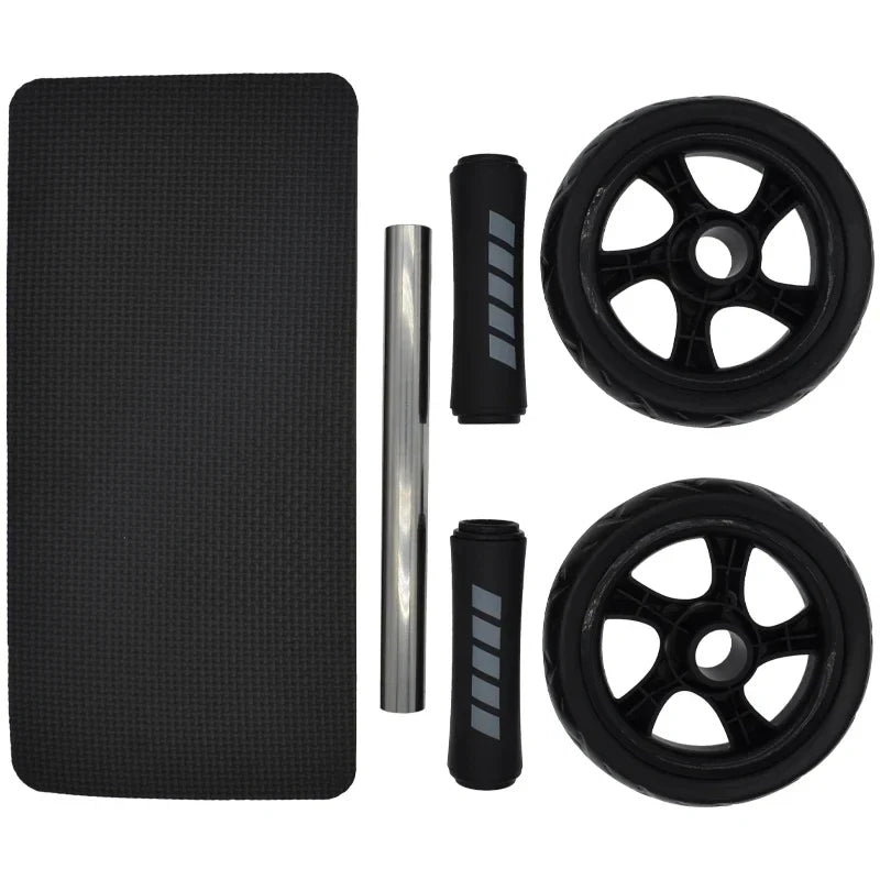 NNEOBA 15cm Double-Wheel Abs Roller Non-Slip Silent Core Black-4