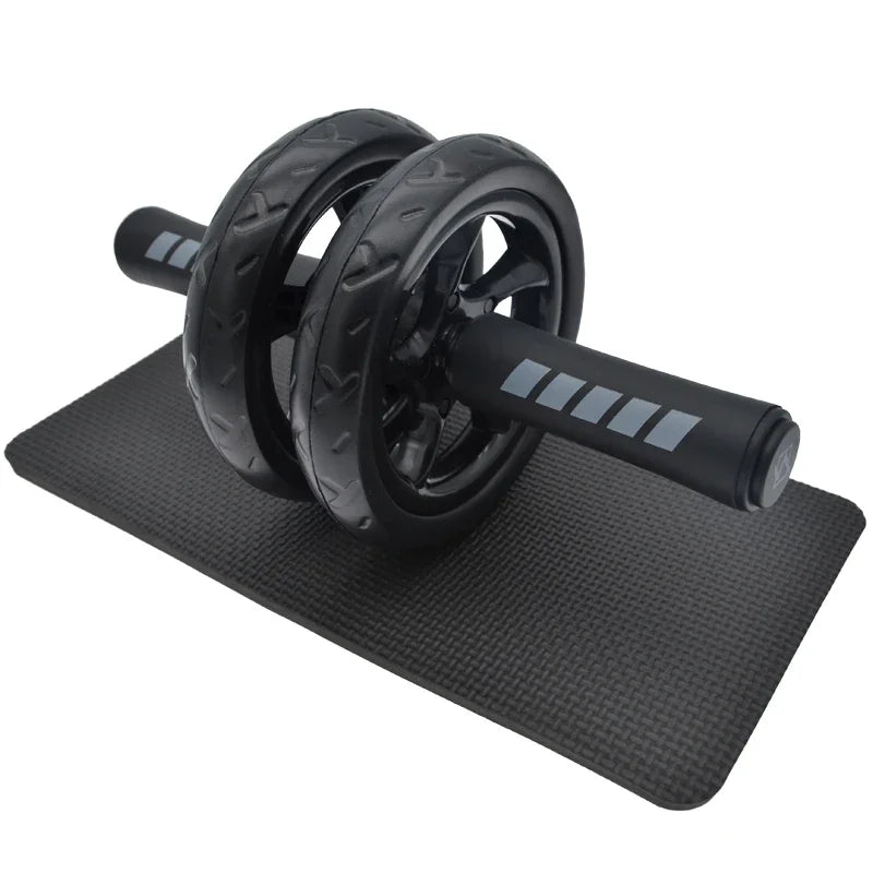 NNEOBA 15cm Double-Wheel Abs Roller Non-Slip Silent Core Black-0