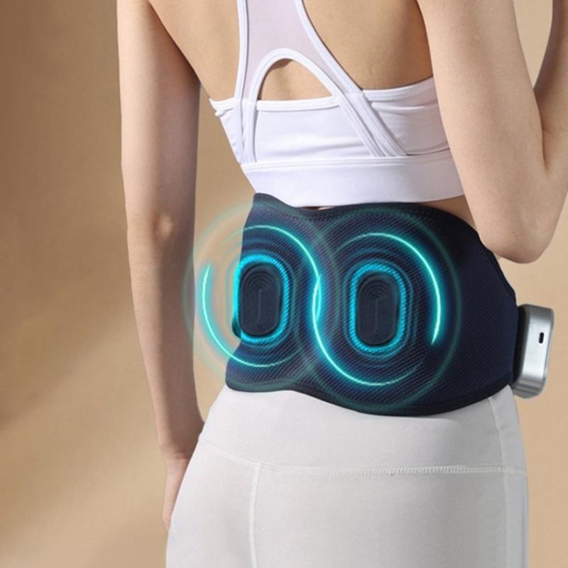 Hot Compress Waist Massager For Period Pain Relief Navy Blue-0